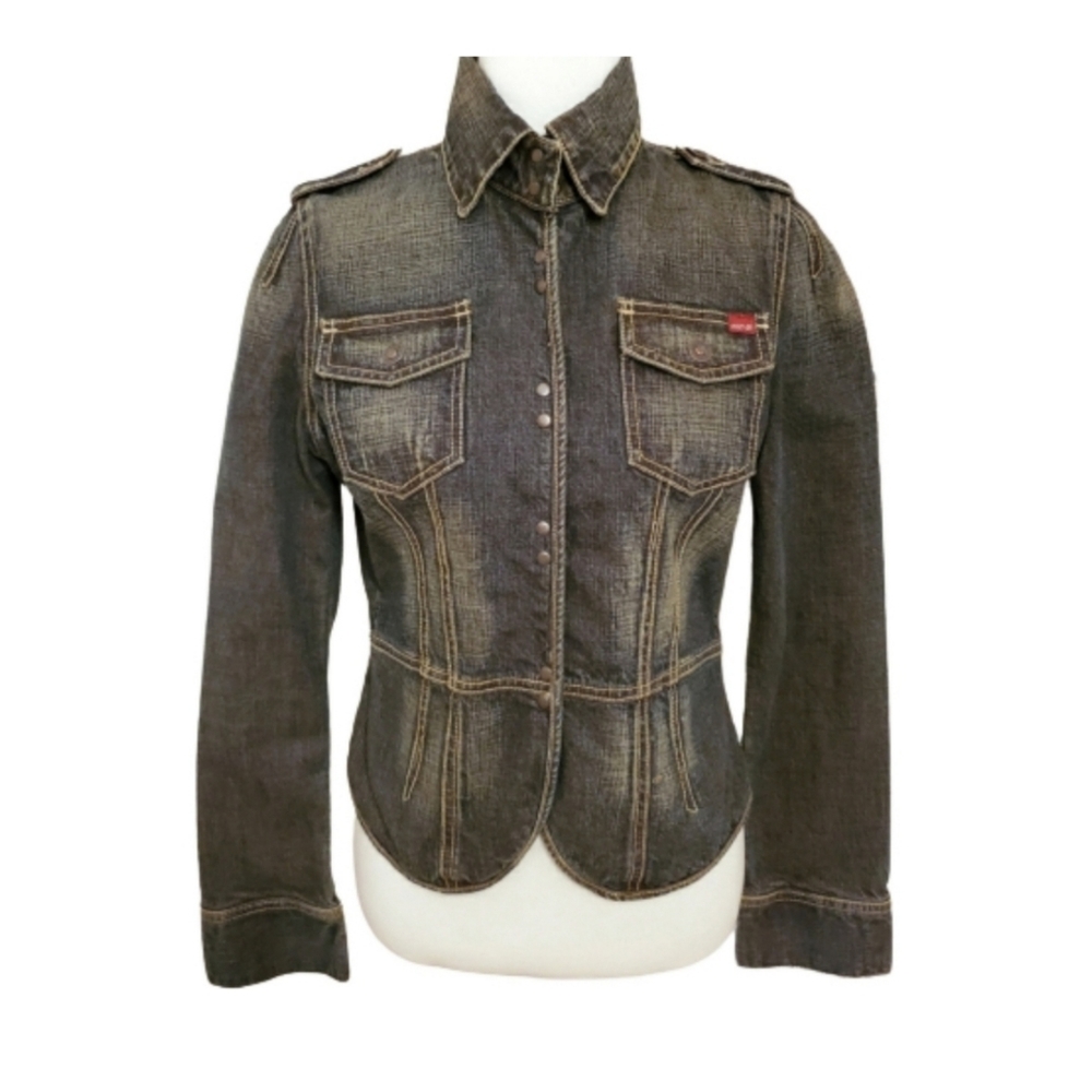 Nautica Military Inspired Denim Jacket - Picture 1 of 9